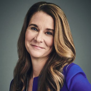 close-up of Melinda Gates