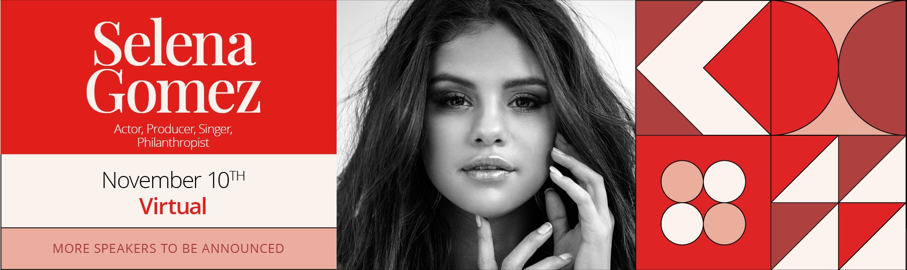 See actor, producer, singer and philanthropist Selena Gomez on November 10!